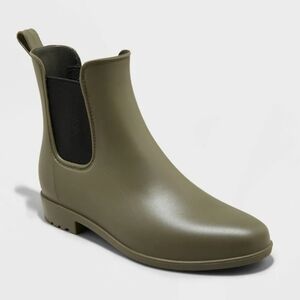 A new day rain olive boots sz 12